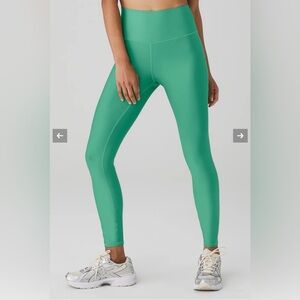 ALO YOGA 7/8 High-Waist Airlift Legging GREEN Lettuce XS
